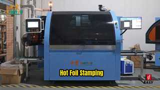 High speed hot foil stamping machine for tubes