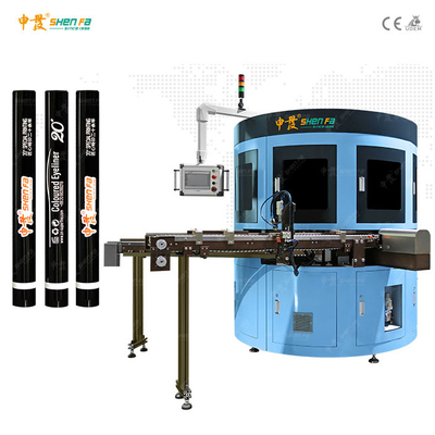Rotating Two Color Screen Printing Machine For Cosmetic Barrels