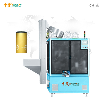 High Speed 1 Color Automatic Screen Printing Machine For Round Wine Cap 0.8mpa