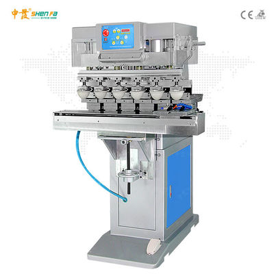Six Color One Shuttle Plate Industrial Pad Printing Machines
