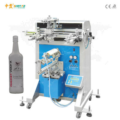 220V Semi Automatic Screen Printer Glass Bottle Screen Printing Machine