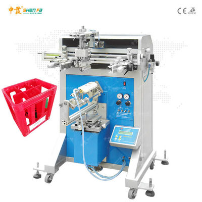 CE 350x250mm Semi Auto Screen Printing Machine For Plastic Crate