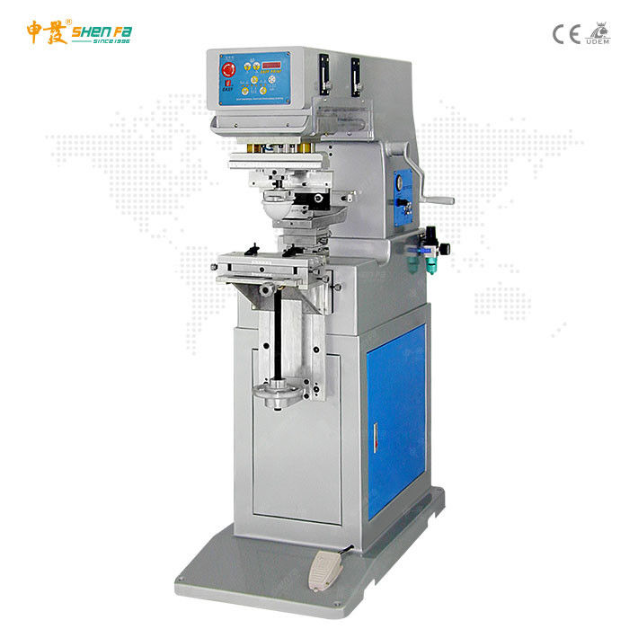 60W 5 Bars Semi Automatic Pad Printing Machine With 200mm Cliche