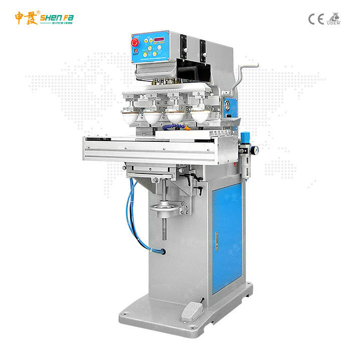 Shuttle Style Silicon Four Color Pad Printing Machine