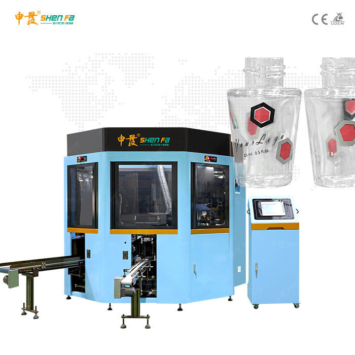 Full Servo 3-color Silk Screen Printing Machine With Vision Camera Positioning For Cone Bottle SF-MP310