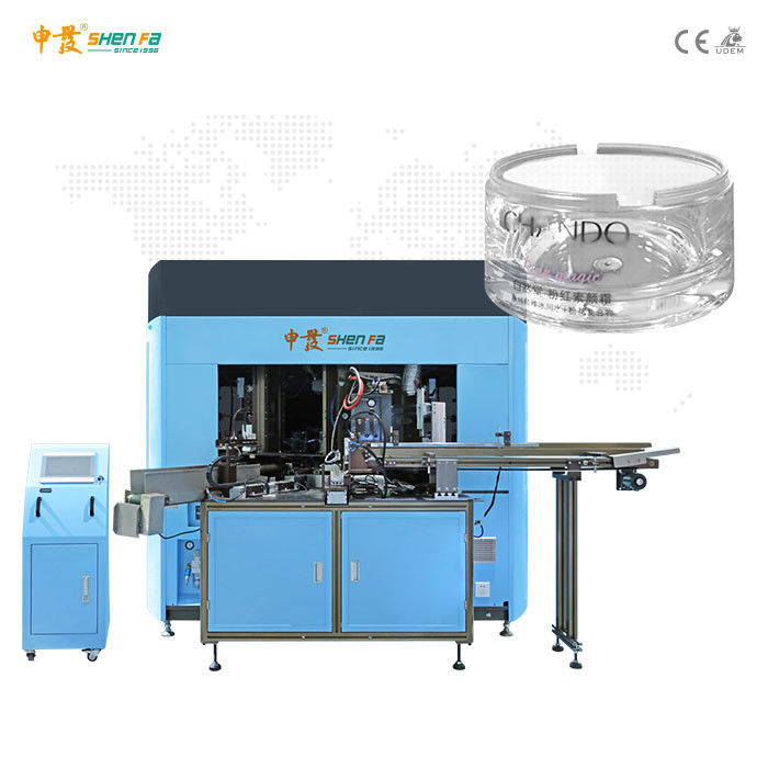 SF-SHR460 Four Color Screen Printing Machine For Cosmetic Jars