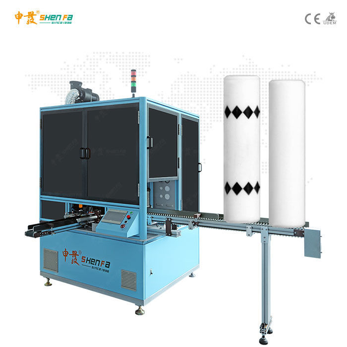 Ceramic Round Tube Single Color Automatic Screen Printing Machine Led Curing