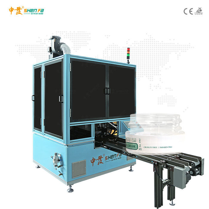 SF-SR12B-G Automatic screen printing machine for jars four color overprinting