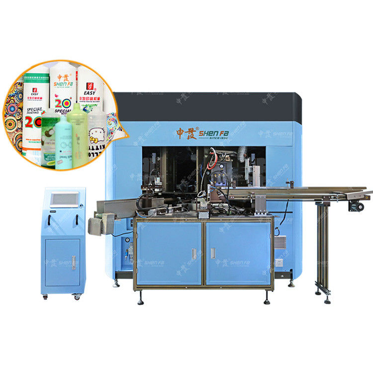 3 Color Screen Printing Hot Stamping Machine For Soft Lotion Cream PE Bottle