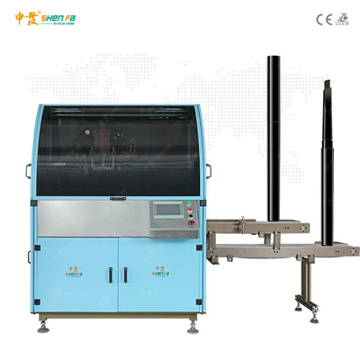 Cosmetics Pen Barrels Single Color Screen Printing Machine With Servo Motor 3.5KW