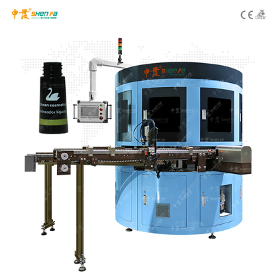 Dia 8-25MM Two Color Screen Printing Machine For Cosmetic Pen Barrels Eyeliner Bottle