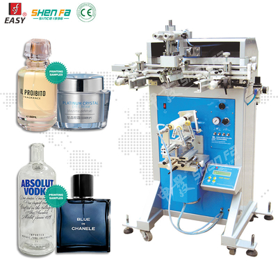Semi Auto Silk Screen Printing Machine For Plastic Glass Bottles Jars