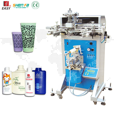 Cylinder Cups Bottles Screen Printing Machine For Plastic Glass Metal Material 60W