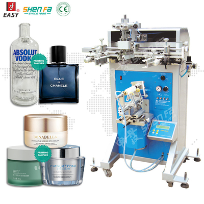 Cream Jars Cone Shape Screen Printing Machine For Cosmetic Packaging
