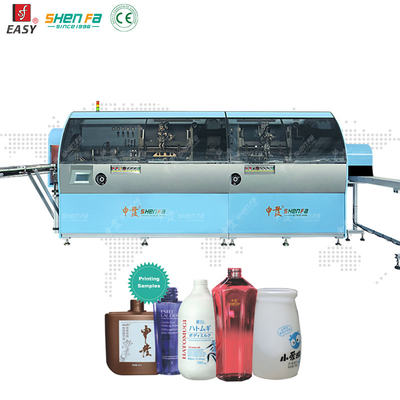 High Accuracy 2 Colors Screen Printing Machine For PE Yogurt Bottle